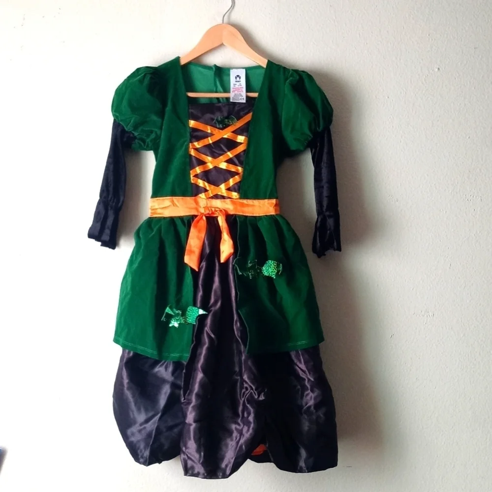 IKALI Witch Costume, Kids Spider , Halloween Spiderella Outfit Size 8/10…